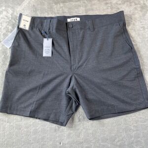 ROWM Shorts Mens 40 Gray 4 Way Stretch 7" Golf Light Performance Summer Beach